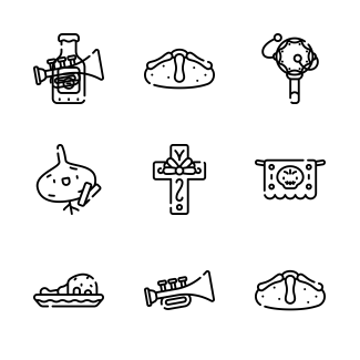 Dia de Muertos icons pack