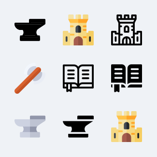Medieval icons pack