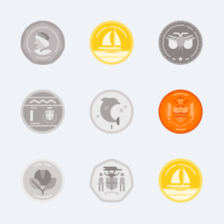 America coins icons pack
