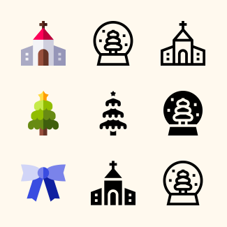 Christmas icons pack