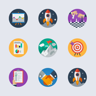 Business Strategy icons pack