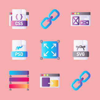 Web design icons pack
