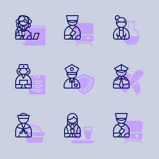 Profession icons pack