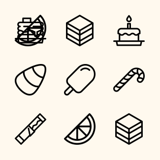 Sweets icons pack