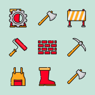 Labour Day icons pack