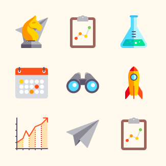 Color Startups and New Business icons pack