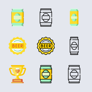 Beer icons pack