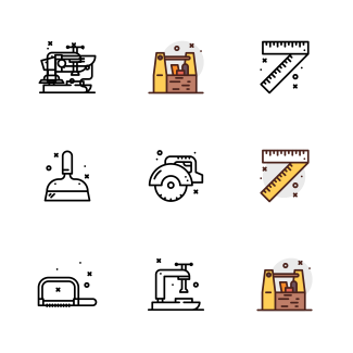 Carpentry icons pack