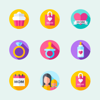 Mothers Day icons pack