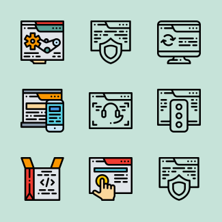 Web maintenance icons pack