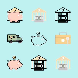 Banking icons pack