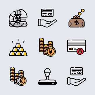 Banking and Financial icons pack