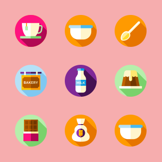 Bakery icons pack