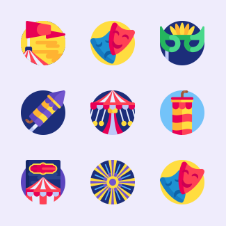 Carnival icons pack