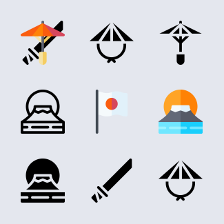 Japan icons pack