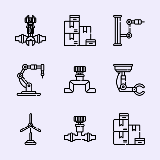 Industrial Process icons pack