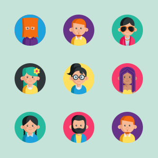 Avatars icons pack