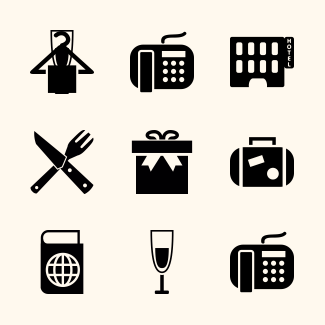 Hotel icons pack