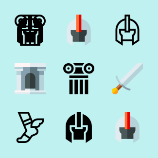 Greek Mythology icons pack