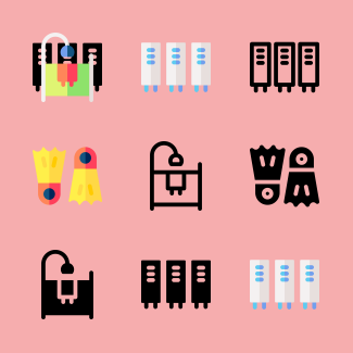 Swimming Pool icons pack