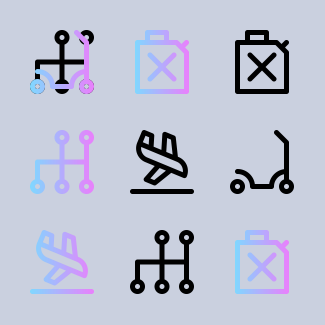 Vehicles Transports icons pack