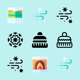 Winter icons pack
