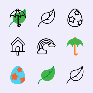 Spring icons pack