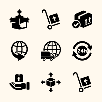 Logistics Delivery icons pack