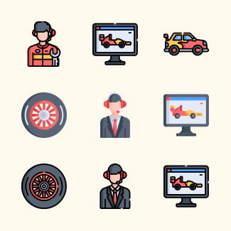 Auto Racing icons pack