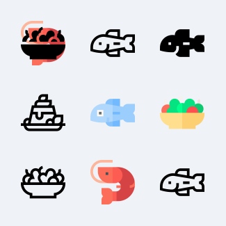 Gastronomy icons pack