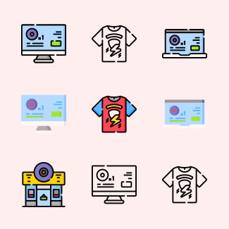 Music Store icons pack