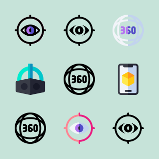 Virtual Reality icons pack