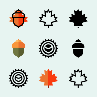 Thanksgiving icons pack