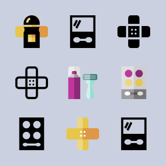 Beauty icons pack