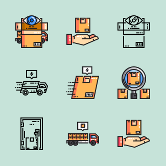 Delivery icons pack