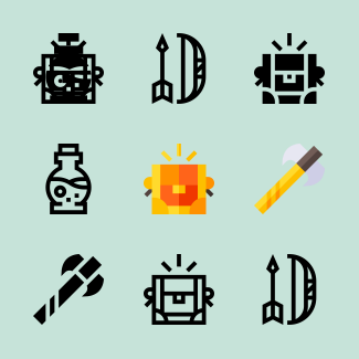 Medieval icons pack
