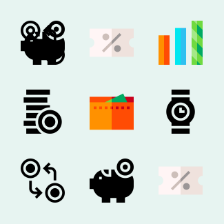 Economy icons pack