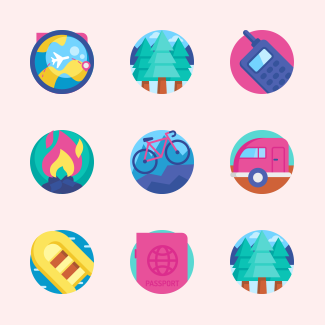 Adventure icons pack