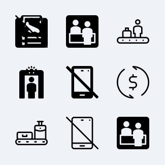 Airport & Terminal icons pack