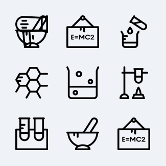 Science and Technology icons pack