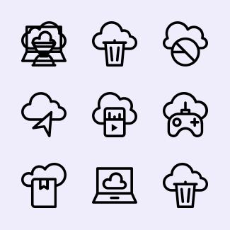Cloud Computing icons pack