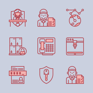 Coworking Space icons pack