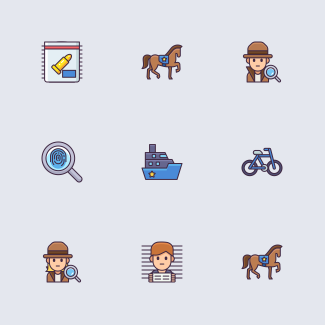 Police icons pack