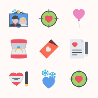 Love icons pack