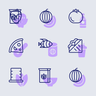 Gastronomy icons pack