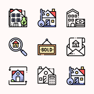 Real Estate icons pack