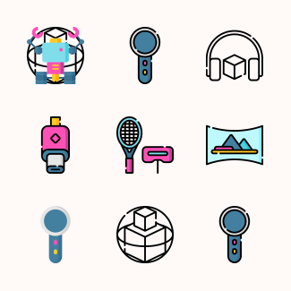 Virtual Reality icons pack