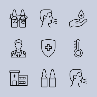 Coronavirus icons pack