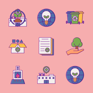 Recycling Center icons pack