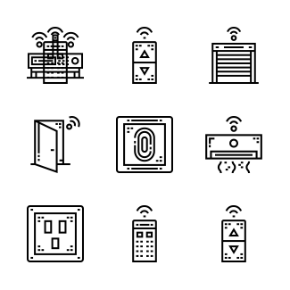 Smart home icons pack